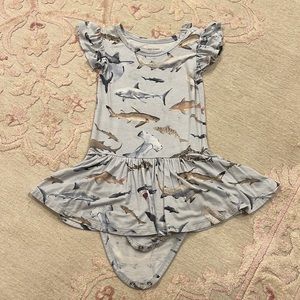 Posh Peanut Onesie with skirt 2T